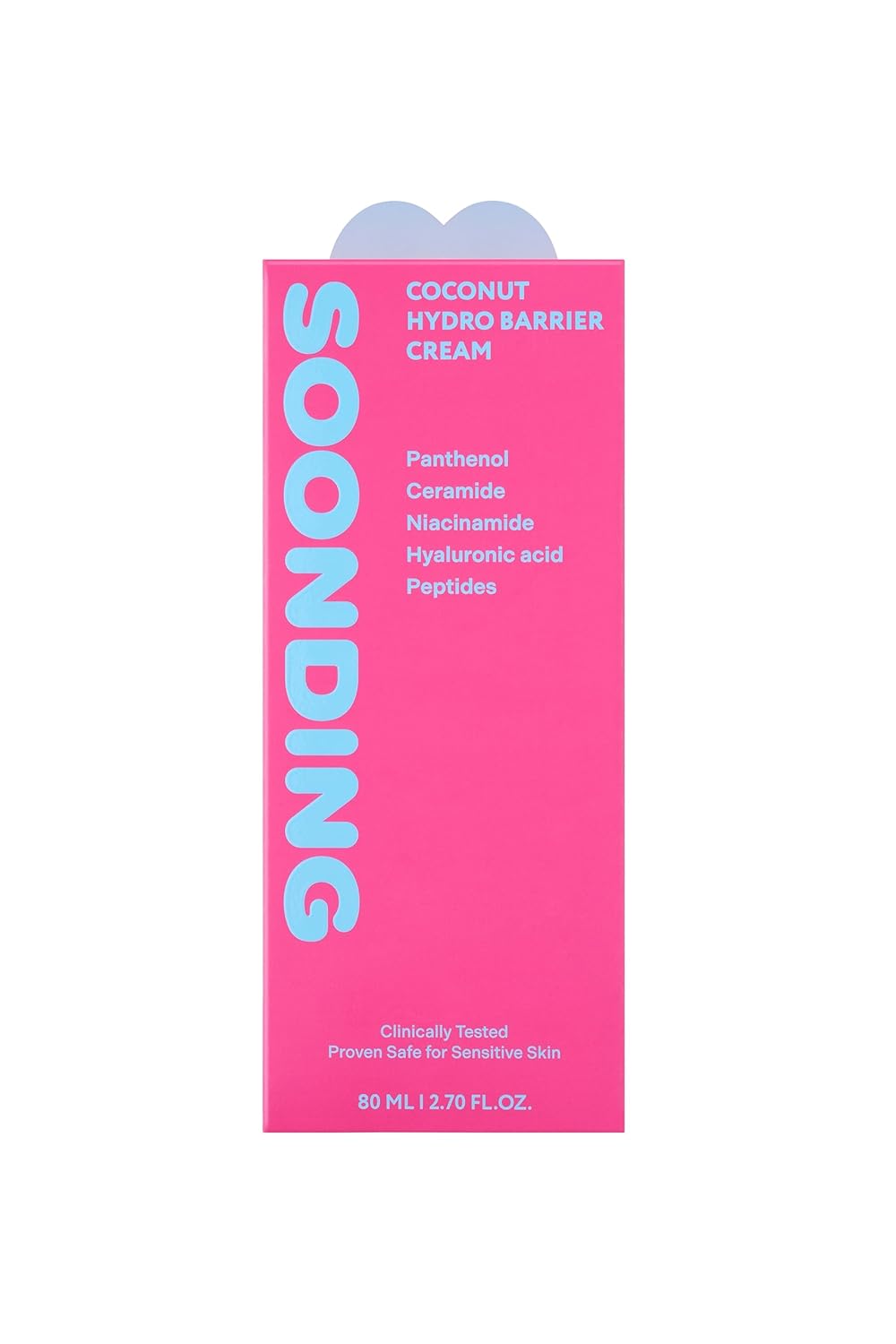 Skiennix Coconut Hydro Barrier Cream - Soothing Moisturizer with Panthenol & Ceramide | Non-Greasy, Fragrance-Free (80ml / 2.7 fl oz)
