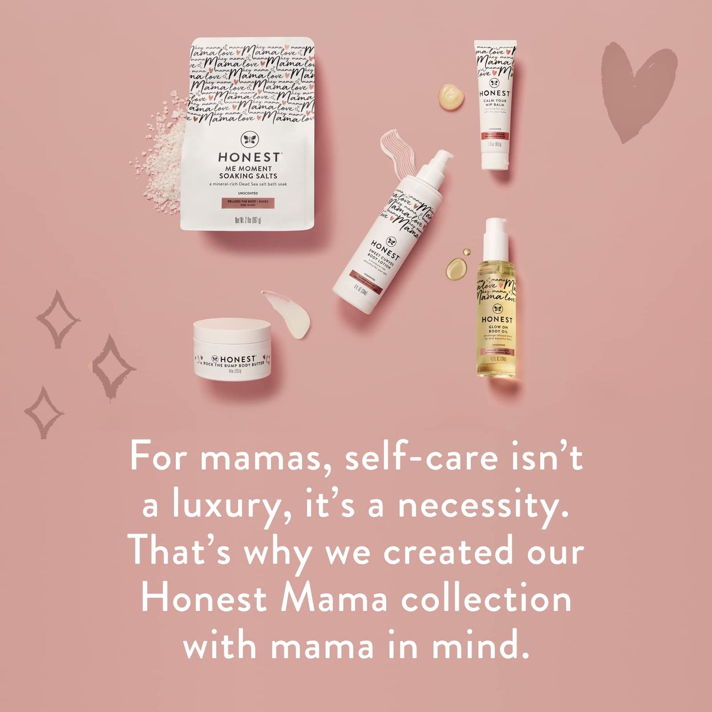 The Honest Company Mama Sweet Curves Moisturizing Body Lotion for Sensitive Baby Skin Plant-Based Shea Butter Avocado Oil 8 fl oz