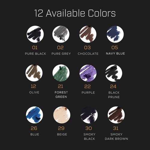 Radiant Waterproof Eyeliner Pencil - Long-Lasting Smudge-Proof Formula for Smoky Eyes | Chocolate (03)