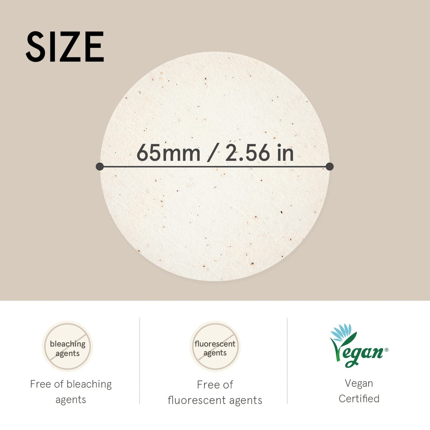 ONE THING Unbleached Cotton Pads | DIY Dry Toner Pads, Large Size Exfoliating Soft Lightweight Face Rounds | Daily Travel Size Refill No Lint Double Sided | Korean Skin Care (120 Refill Pads)