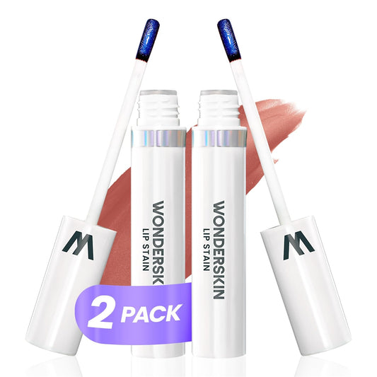Wonderskin Wonder Blading Lip Stain - Long-Lasting, Waterproof Matte Nude Tint | 2 Pack