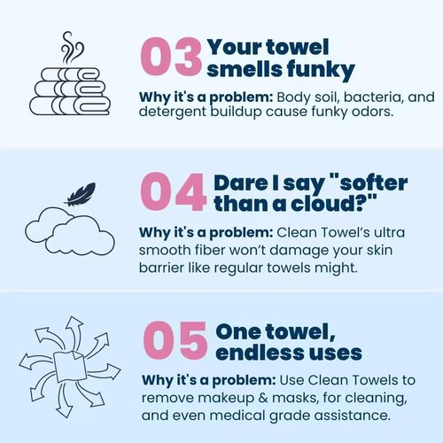 Disposable Face Towels Original Skin Clean XL, Disposable Makeup Remover Wipes, Extremely Soft, 50 Count