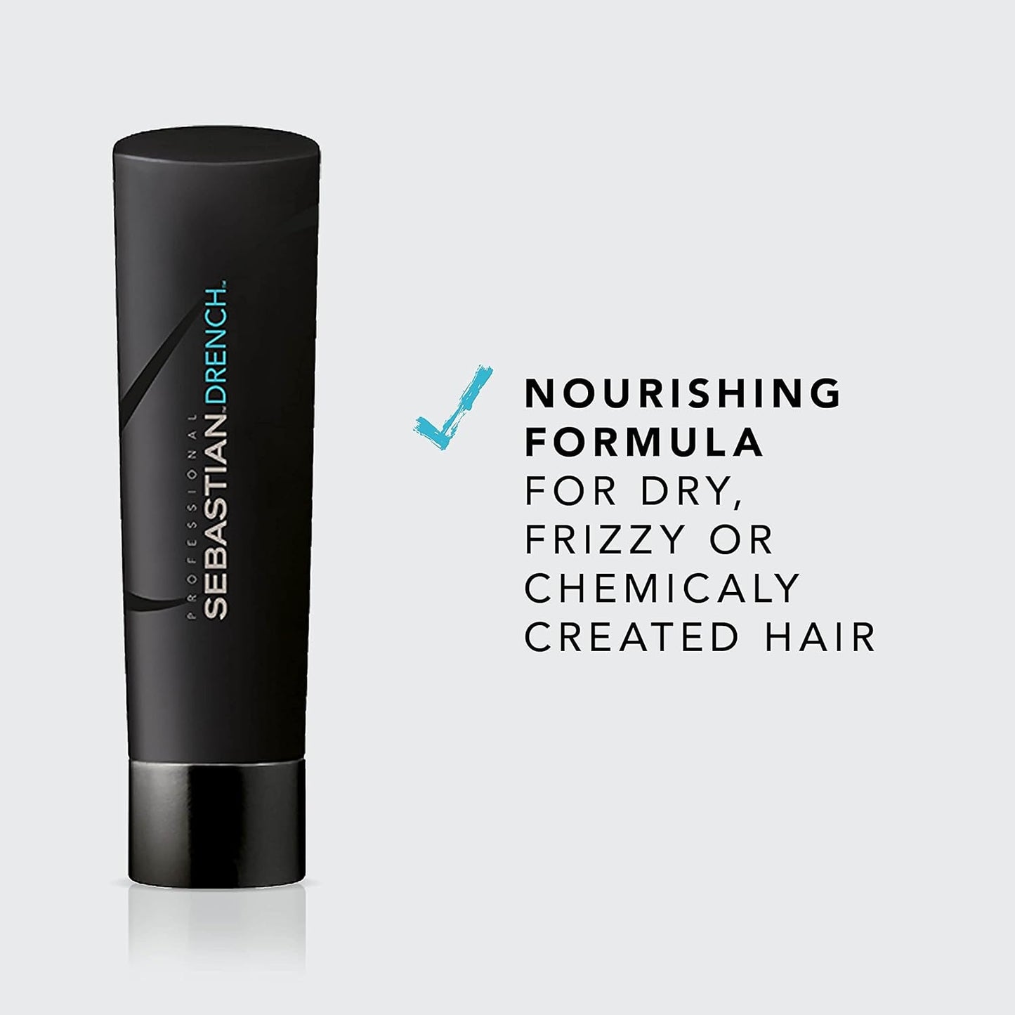 Sebastian Professional Drench Shampoo - Deep Moisturizing for Dry, Frizzy & Chemically Treated Hair