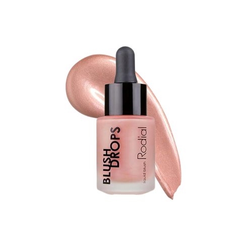 Rodial Blush Drops - Sunset Kiss Frosted Pink | 0.5 Fl Oz Moisturizing Liquid Blush with Vitamin E
