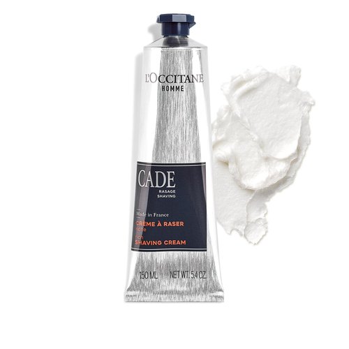 L'OCCITANE Cade Shaving Cream - Rich Foam for a Smooth Shave | Infused with Shea Butter, Made in France