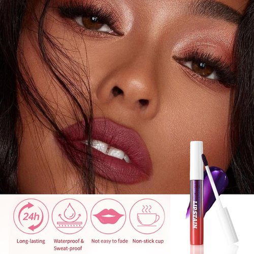 Evpct Peel Off Lip Stain Tints - Long Lasting Waterproof Matte Lipstick Set | Maroon, Mauve & Red