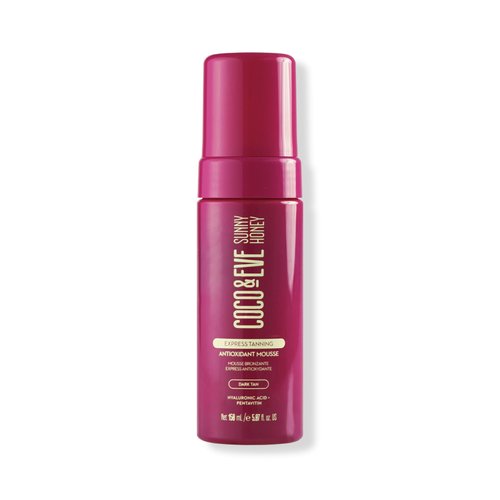 Coco & Eve Express Self Tanning Mousse - 1 Hour Streak-Free Hydrating Sunless Tanning Mousse, Fast-Drying Natural Glow, Infused with Hyaluronic Acid & Coconut Extract Vegan, Cruelty Free | 5.07 Fl Oz