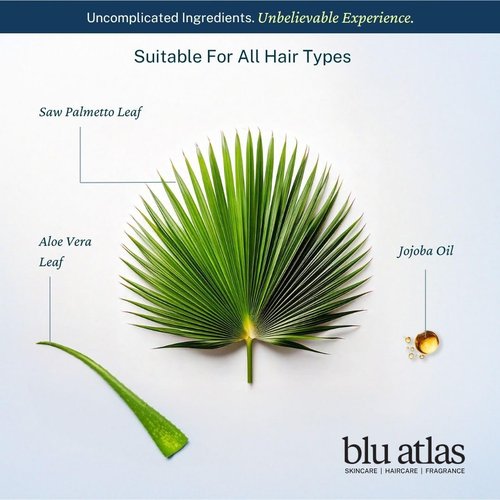 Blu Atlas Men's Natural Shampoo - Organic, Sulfate-Free & Paraben-Free - Deep Cleansing Hydration - 8 oz