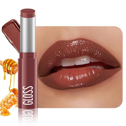 FeiCuiYun Brown Honey Tinted Lip Stain - Hydrating Lip Balm & Gloss for All Skin Tones | Natural Black Cherry Tint