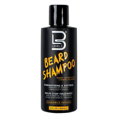L3 Level 3 Beard Shampoo - Nourishing Formula for Soft, Tamed Facial Hair - 8 oz