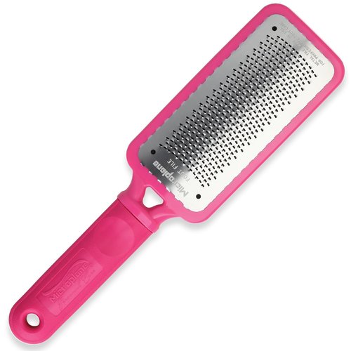Microplane Colossal Foot File - Original Stainless Steel Callus Remover & Gentle Foot Scrubber | Pink