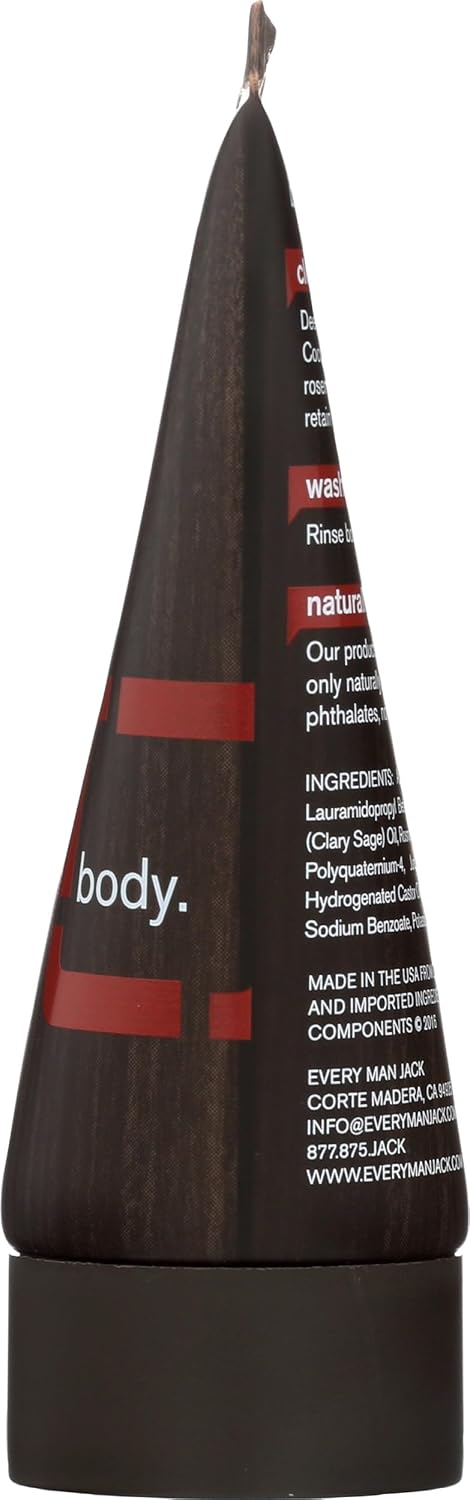 Every Man Jack | Cedarwood Body Wash - Travel Size 1.5 Fl Oz for Refreshing Cleanliness