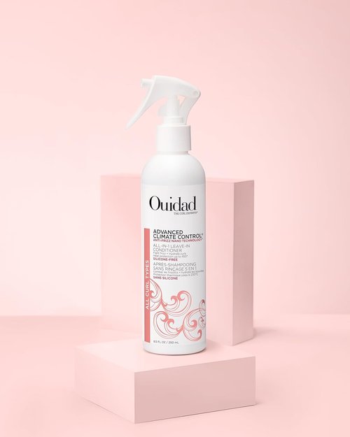 Ouidad Advanced Climate Control Leave-In Conditioner - Multi-Use Curl Care & Heat Protectant, 8.5 fl oz