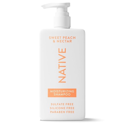 Native Moisturizing Shampoo - Sweet Peach & Nectar Scent | 16.5 Fl Oz Hydrating Formula