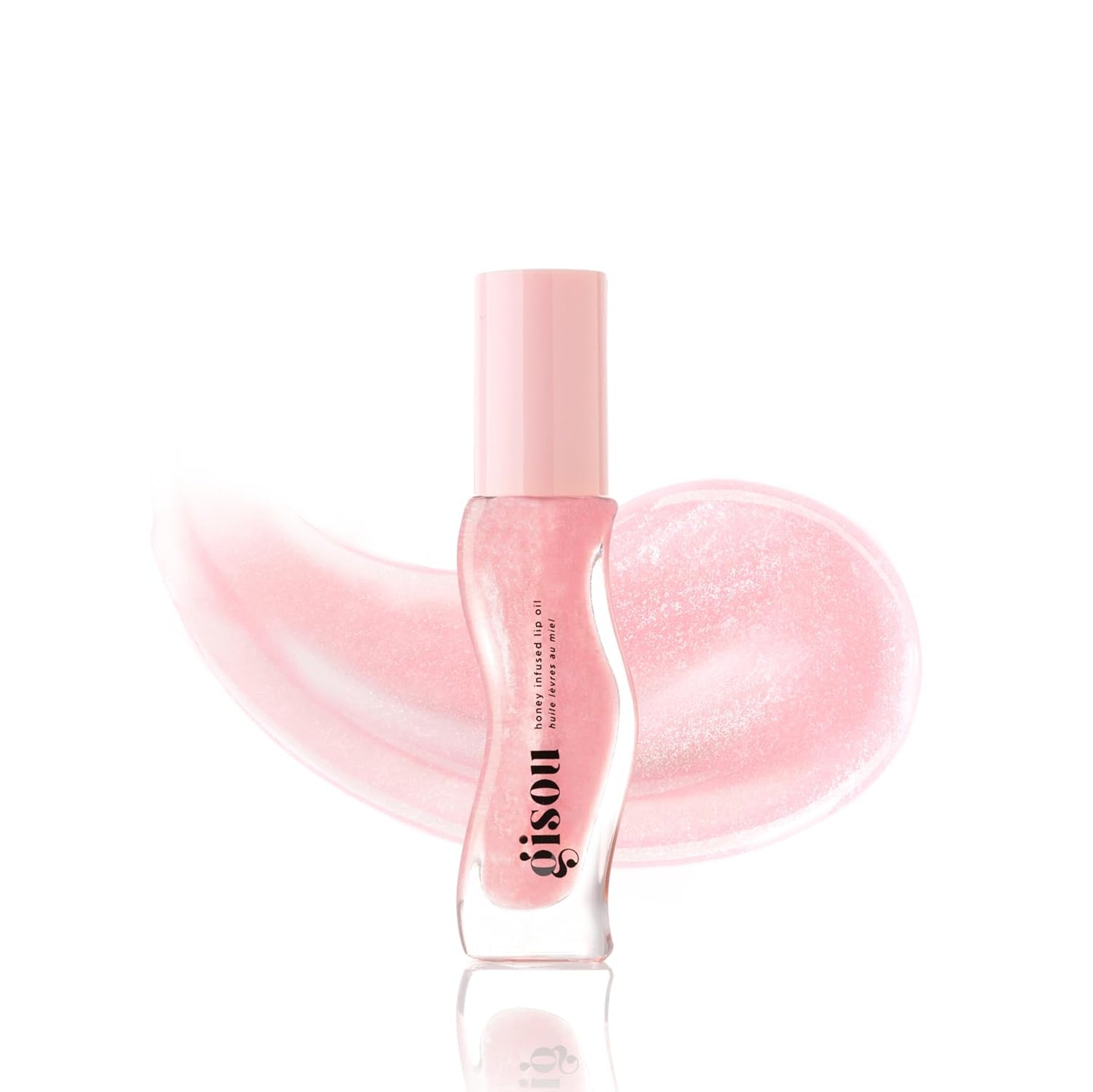 Gisou Honey Infused Lip Oil - Hydrating Glossy Formula with Mirsalehi Honey & Jojoba Oil | Watermelon Sugar, 0.27 Fl Oz
