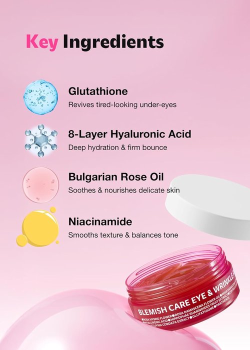 ISOI Blemish Care Under Eye Patches - Hydrating Gel Masks for Dark Circles & Puffiness | 90 Pcs, 3.17 Oz