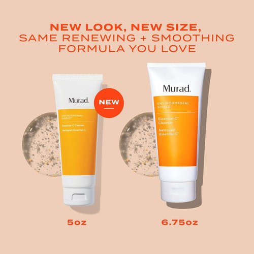 Murad Essential-C Facial Cleanser - Foaming Gel Face Wash with Vitamin C & Antioxidants for Radiant Skin