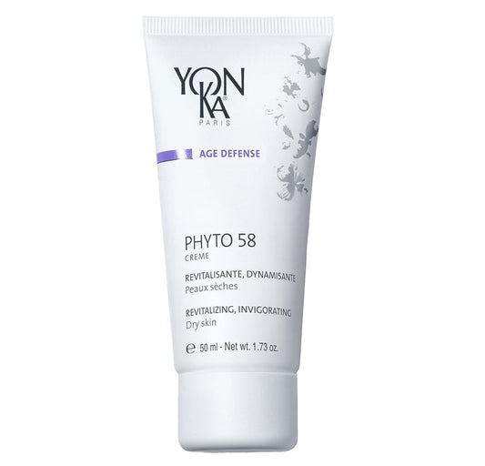 Yonka Phyto 58 PS Night Cream - Anti-Aging Vitamin E Face Moisturizer for Dry Skin | 1.73 oz