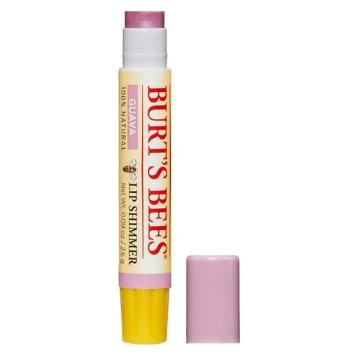 Burt's Bees Lip Shimmer - 100% Natural Moisturizer in Guava Flavor | 1 Tube for Soft Lips