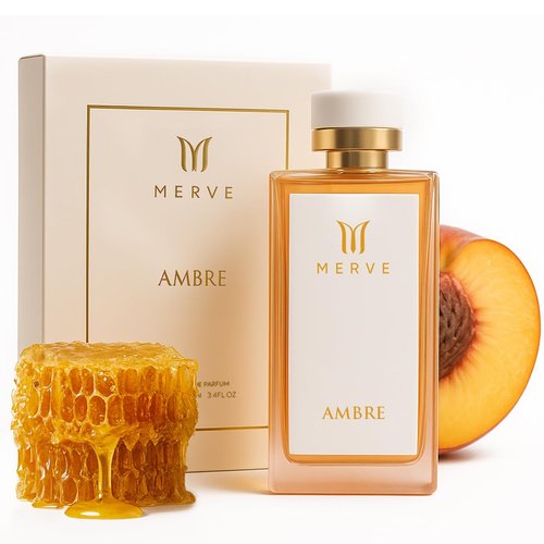 Merve Ambre Perfume for Women - Long Lasting Eau de Parfum | 3.4 oz | Jasmine, Honey, Floral Notes