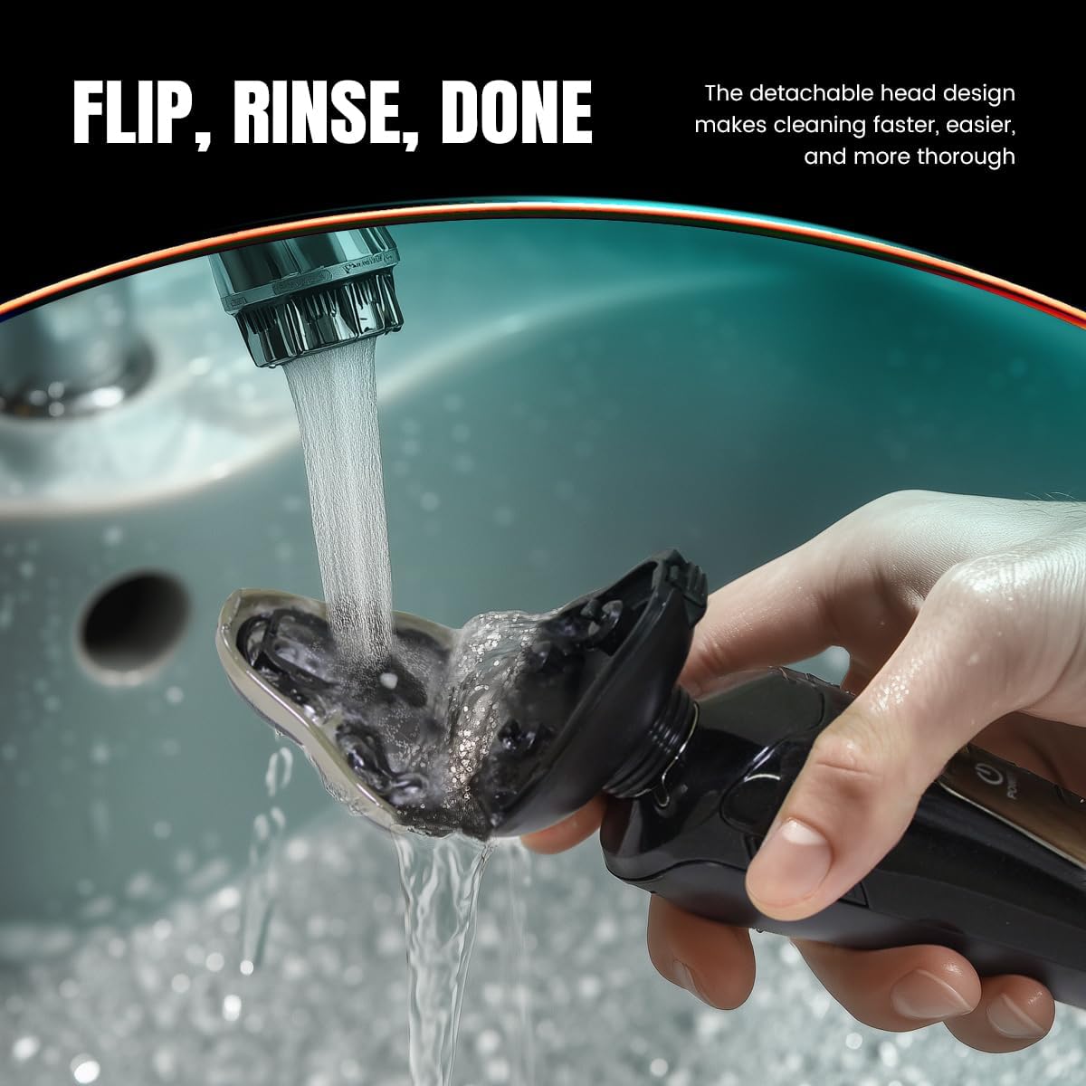 Skiennix Electric Razor for Men - Rechargeable Waterproof Cordless Shaver for Wet & Dry Use