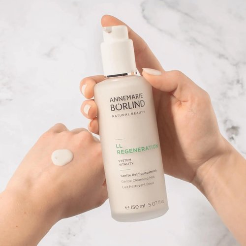 ANNEMARIE BÖRLIND – LL Regeneration Cleansing Milk – Natural 2-in-1 Facial Cleanser & Makeup Remover | 5 Oz