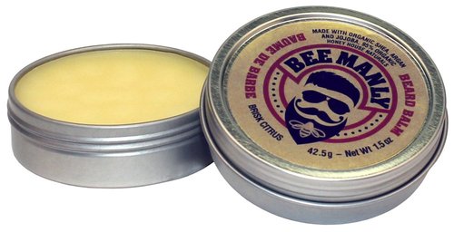 Honey House Naturals Beard Balm - Rugged Mint - 1.5 oz Travel Tin | All-Natural Moisturizer with Essential Oils