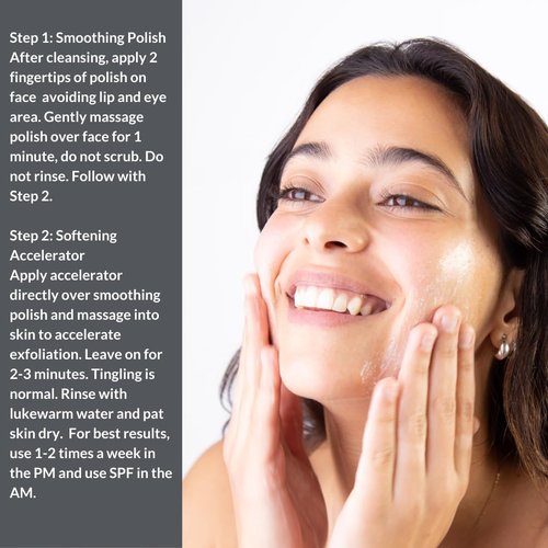 Euphoric Exfoliation Facial Peel - Weekly Treatment for Soft, Smooth Skin | Vegan Lactic & Glycolic Acid (2oz & 1oz)