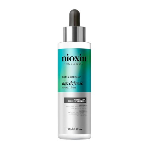 Nioxin Age Defense Anti-Aging Hair Serum | Leave-in Scalp Treatment with Peptides | 2.3 Fl Oz | 70mL