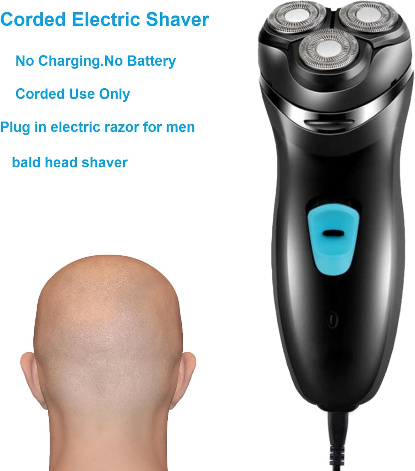 Skiennix Corded Electric Shaver - Professional 3D Float Razor for Close Shaves | Heavy Beard Trimmer