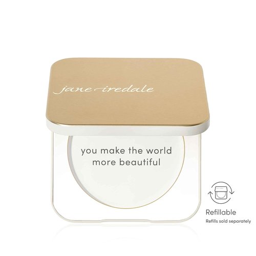 Jane Iredale Gold Refillable Compact - Eco-Friendly Makeup Solution | Travel-Friendly Design