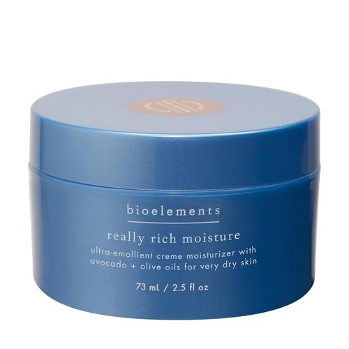 Bioelements Really Rich Moisture - Ultra Emollient Cream Facial Moisturizer for Very Dry Skin | 2.5 fl oz - Vegan & Gluten-Free