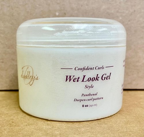 Dudley's Wet Look Gel - Strong Hold Styling Gel for All Hair Types | 10 oz