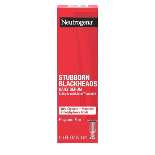 Neutrogena Acne Facial Serum - Oil-Free Formula with Salicylic & Glycolic Acids | 1 fl. oz for Clear Skin