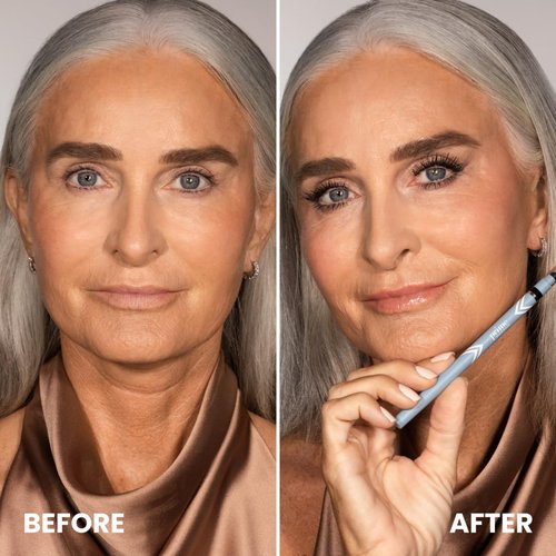 PRIME PROMETICS PrimeEyes Glide Eyeliner - Waterproof Gel Creme for Mature Women | Long-Lasting Mocha Shimmer