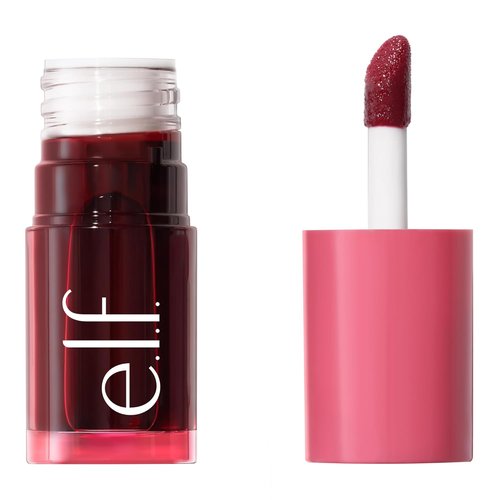 e.l.f. Sheer For It Blush Tint - Multi-Use, Long-Lasting Lip & Cheek Makeup | Vegan & Cruelty-Free in Left On Red