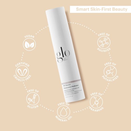 Glo Skin Beauty HA-Revive Hyaluronic Hydrator - Hydrating Facial Moisturizer with Hyaluronic Acid & Plant Stem Cells, 1.7 Oz