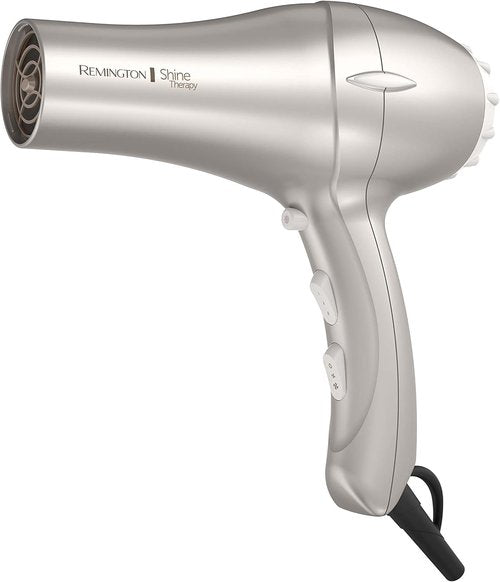 Remington Shine Therapy Hair Dryer - Argan Oil & Keratin Infused for Smooth, Shiny Hair