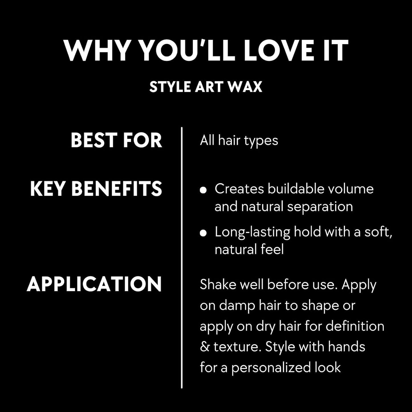 Artègo TOUCH Style Art Wax Spray - Defining & Mattifying Spray Wax for Flexible, Long-Lasting Styles (5.1 oz)