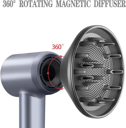Laifen 360° Rotating Diffuser Attachment - Hair Smoothing Tool for Swift & SE Hair Dryers | White