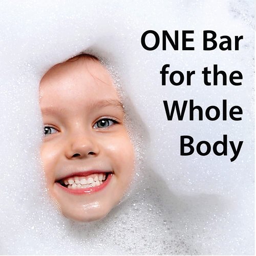 ONE Bar Sandalwood 3.5 oz | All-in-One Shave, Shower & Shampoo for Face, Beard & Hair - Moisturizing Oils