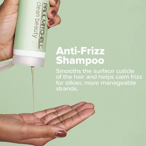 Paul Mitchell Clean Beauty Anti-Frizz Shampoo - Smooths & Calms Frizz for Textured Hair