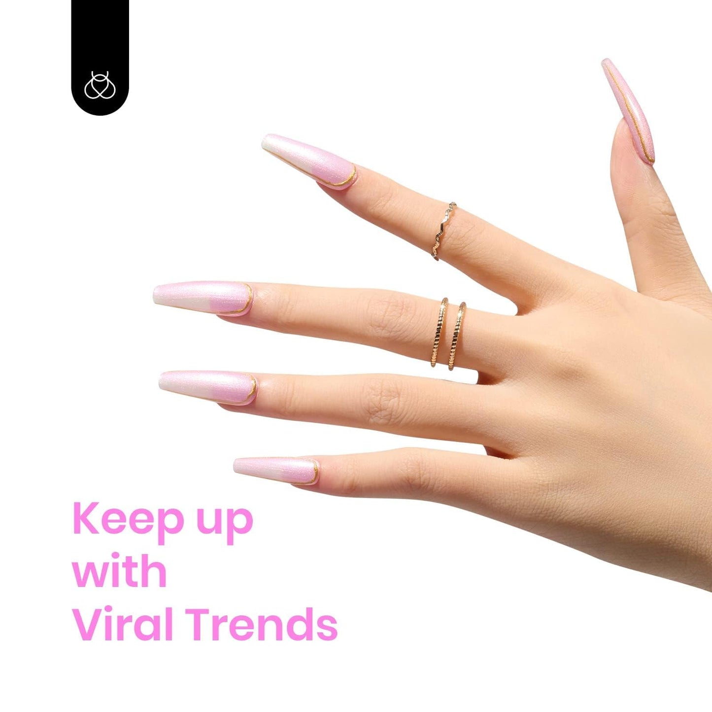 Beetles Baby Pink Pearl Gel Nail Polish, 15ml Pearl Pink Glitter Gel Polish Shimmer Pearlescent Shell Nail Gel Polish Iridescent Soak off Uv Led Salon Nail Art Design Pink Nail Gel