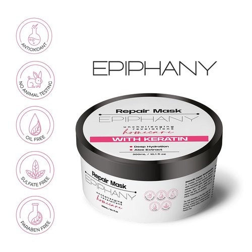 Epiphany Intensive Repair Hair Mask - Deep Conditioning Treatment for Damaged Hair | Frizz Control & Elasticity Restoration