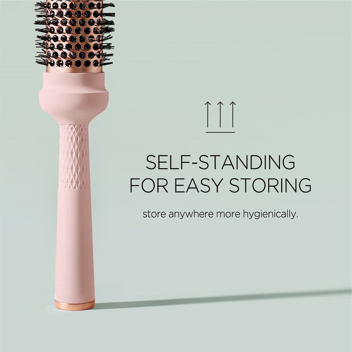 F3 systems, Round Brush (1.3 Inch), Cut Drying Time,Self-Standing Round Quick Styling Brush, Great Blowout, Ceramic Coated/Ionic Thermal Barrel,Blowout Volume, Wave Styler