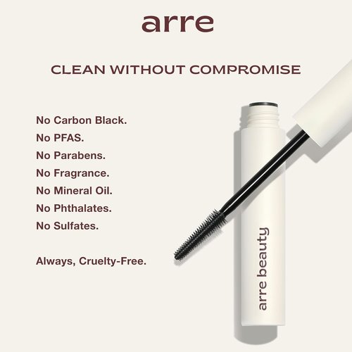 Ace High Tubing Mascara - Lengthening Formula with Peptide Infused Serum - Smudge-Proof, Glossy Jet Black