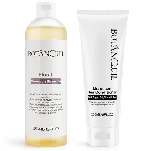 Moroccan Shampoo and Conditioner Set - Argan Oil & Shea Butter for Hydration | Gentle Cleansing for Dry, Damaged Hair