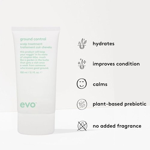 Evo Ground Control Scalp Treatment - Hydrating Relief for Dry, Itchy Scalp - 5.07 fl oz