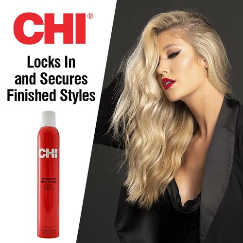 CHI Enviro 54 Hairspray - Firm Hold Lightweight Spray for Securing Hairstyles | 12 Oz, Sulfate-Free