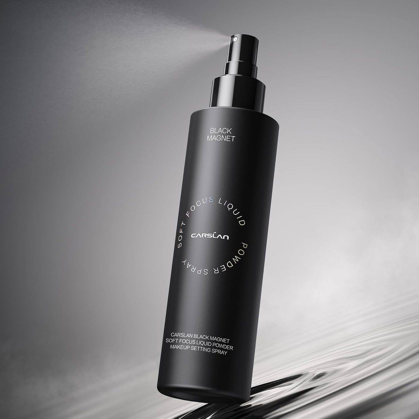 CARSLAN Black Magnet Makeup Setting Spray - 16H Long-Lasting Oil Control & Waterproof Finish | 100ml/3.4 Fl Oz